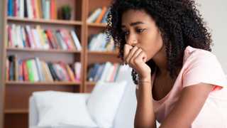 Young girl feeling alone and solitude at home